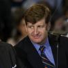 Barack Obama, Ted Kennedy et Patrick Kennedy lors d'un meeting de soutien démocrate pour la présidentielle en janvier 2008