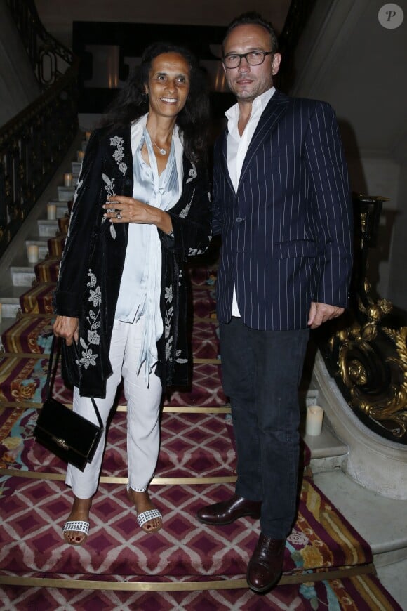 Vincent Perez et sa femme Karine Silla Lancement du Nouveau N°1 de "Lui", Av Foch à Paris le 3 septembre 201303/09/2013 - Paris
