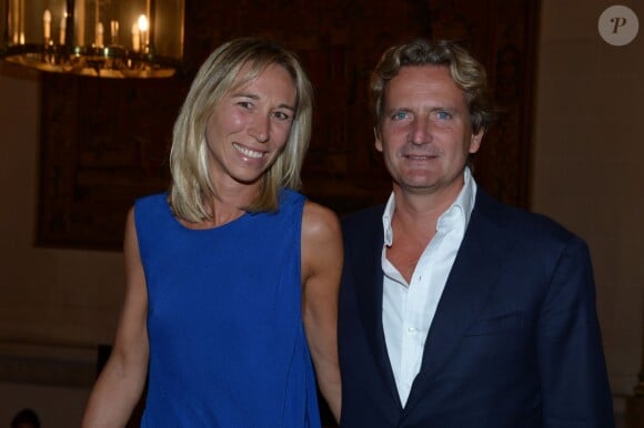 Charles Beigbeder et son épouse - Lancement de la nouvelle version du magazine "Lui", avenue Foch à Paris, le 3 septembre 2013.