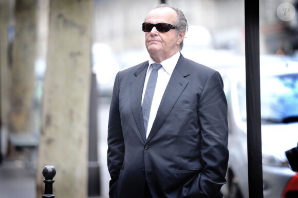 Jack Nicholson aux funérailles du photographe Willy Rizzo à Paris le 1er mars 2013.
