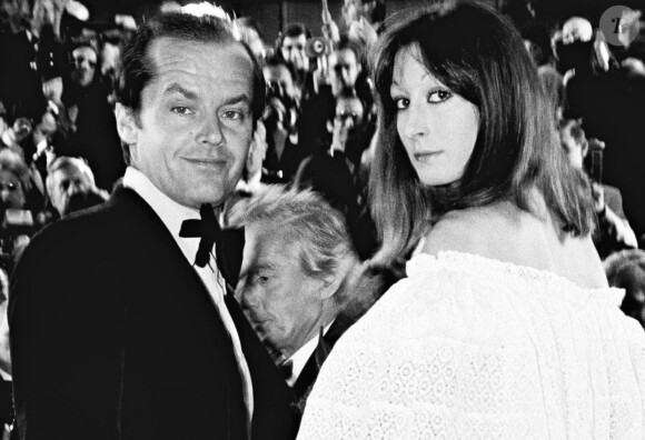 Jack Nicholson et Anjelica Huston à Cannes en 1974.