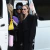 Angelina Jolie arrive à Sydney avec ses enfants Shiloh, Maddox, Pax, Zahara, Vivienne et Knox, le 6 septembre 2013.