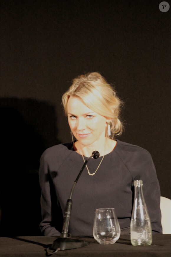 Naomi Watts en conférence de presse à Paris pour la promotion de Diana, le 6 septembre 2013