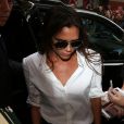 Victoria Beckham arrive au restaurant Balthazar à New York, le 8 septembre 2013.