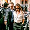 Victoria Beckham arrive au restaurant Balthazar dans le quartier de SoHo. New York, le 8 septembre 2013.