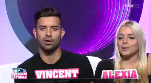 Alexia et Vincent dans la quotidienne de Secret Story 7 sur TF1 le lundi 9 septembre 2013