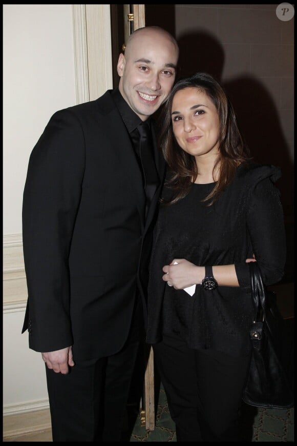 Maria Aliagas et son ami Marios Argyropoulos à Paris, le 19 mars 2012.
