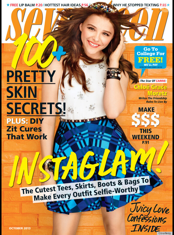 Chloë Grace Moretz en couverture du magazine Seventeen - septembre 2013