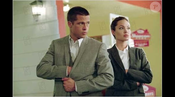 Brad Pitt et Angelina Jolie dans "Mr. & Mrs. Smith" (2005).