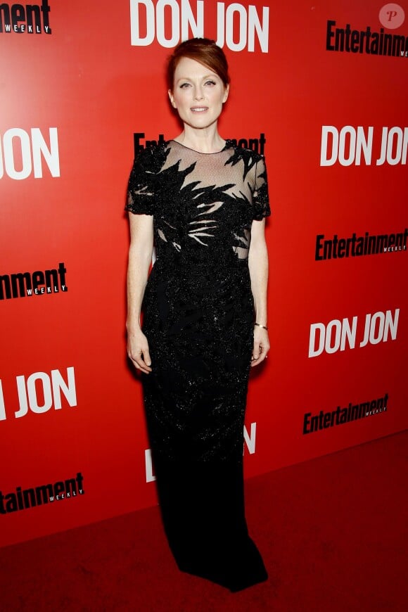 Julianne Moore, dans une robe Jason Wu, lors de l'avant-première du film Don Jon à New York le 12 septembre 2013