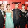 Tony Danza, Scarlett Johansson, Joseph Gordon-Levitt, Julianne Moore, Jeremy Luc lors de l'avant-première du film Don Jon à New York le 12 septembre 2013