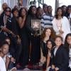 Glodean White et sa famille lors de la cérémonie hommage à Barry White qui reçoit son étoile au Walf of Fame à Los Angeles le 12 septembre 2013.