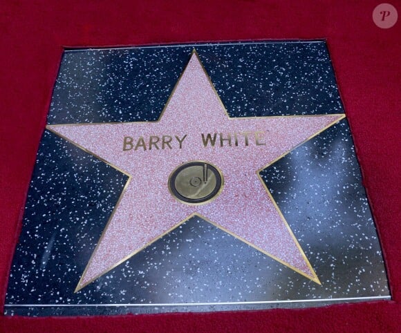 Barry White reçoit son étoile au Walf of Fame à Los Angeles le 12 septembre 2013.