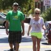 Britney Spears et son petit ami David Lucado vont déjeuner au restaurant à Encino, le 25 août 2013.