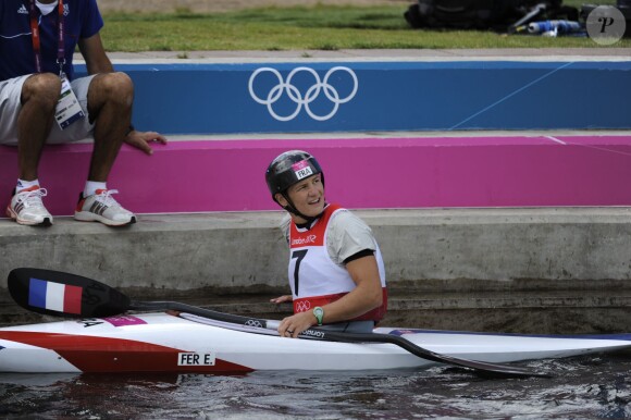 Emilie Fer, victorieuse à Londres lors des JO le 2 août 2012