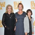 Catherine Deneuve, la réalisatrice Emmanuelle Bercot et Nemo Schiffman lors de l'avant-première du film Elle s'en va à Paris au cinéma L'Arlequin le 16 septembre 2013