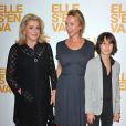 Catherine Deneuve, Emmanuelle Bercot et Nemo Schiffman lors de l'avant-première du film Elle s'en va à Paris au cinéma L'Arlequin le 16 septembre 2013