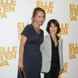 Emmanuelle Bercot et Nemo Schiffman lors de l'avant-première du film Elle s'en va à Paris au cinéma L'Arlequin le 16 septembre 2013