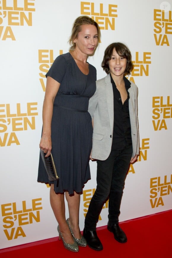 Emmanuelle Bercot et Nemo Schiffman lors de l'avant-première du film Elle s'en va à Paris au cinéma L'Arlequin le 16 septembre 2013