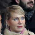 Margarita Louis-Dreyfus, patronne de l'OM à la tête d'une fortune personnelle de 5,5 milliards d'euros, au Parc des Princes à Paris le 27 février 2013
