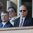 Dmitry Rybolovlev, au côté du Prince Albert II, propriétaire du club de l'AS Monaco dont la fortune s'élève à 7,1 milliards d'euros, le 4 mai 2013 à Monaco
