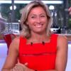 Anne-Sophie Lapix, prise d'un fou rire dans l'émission C à vous, le mardi 17 septembre 2013.