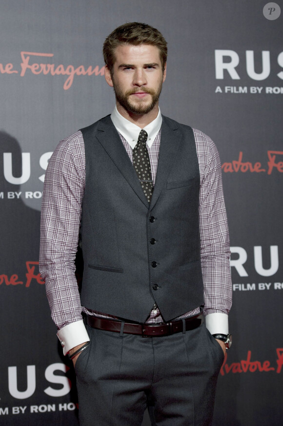 Liam Hemsworth à la premiere du film "Rush" à Londres. Le 2 septembre 2013.