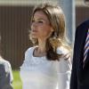 Letizia et Felipe d'Espagne ont accueilli en toute amitié le 18 septembre 2013 à la base militaire aérienne de Torrejon de Ardoz le roi Willem-Alexander et la reine Maxima des Pays-Bas pour leur visite inaugurale en Espagne.