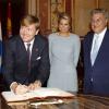 Le roi Willem-Alexander et la reine Maxima des Pays-Bas ont visité le Parlement d'Espagne le 18 septembre 2013 au cours de leur visite inaugurale au royaume ibérique.