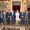 Le roi Willem-Alexander et la reine Maxima des Pays-Bas ont visité le Parlement d'Espagne le 18 septembre 2013 au cours de leur visite inaugurale au royaume ibérique.