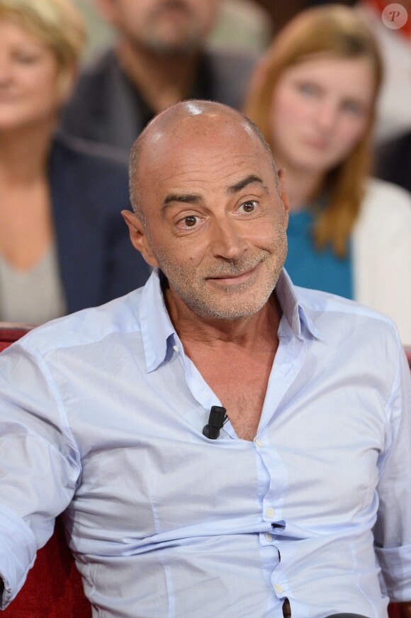 Patrick Bosso lors de l'enregistrement de l'émission "Vivement Dimanche" à Paris le 18 septembre 2013, qui sera diffusée le 22 septembre.