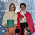 Les sœurs Leonetta et Delfina Delettrez Fendi assiste au défilé Fendi printemps-été 2014 à Milan. Le 19 septembre 2013.