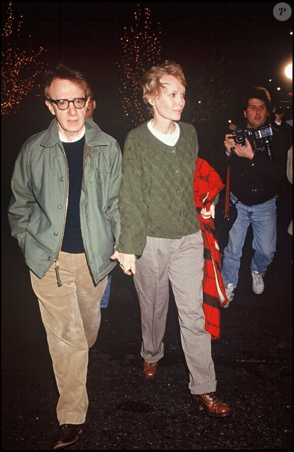 Woody Allen et Mia Farrow en 1992