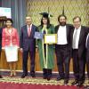 Yamina Benguigui, faite docteur honoris causa à l'université Abaï d'Almaty au Kazakhstan le 17 septembre 2013