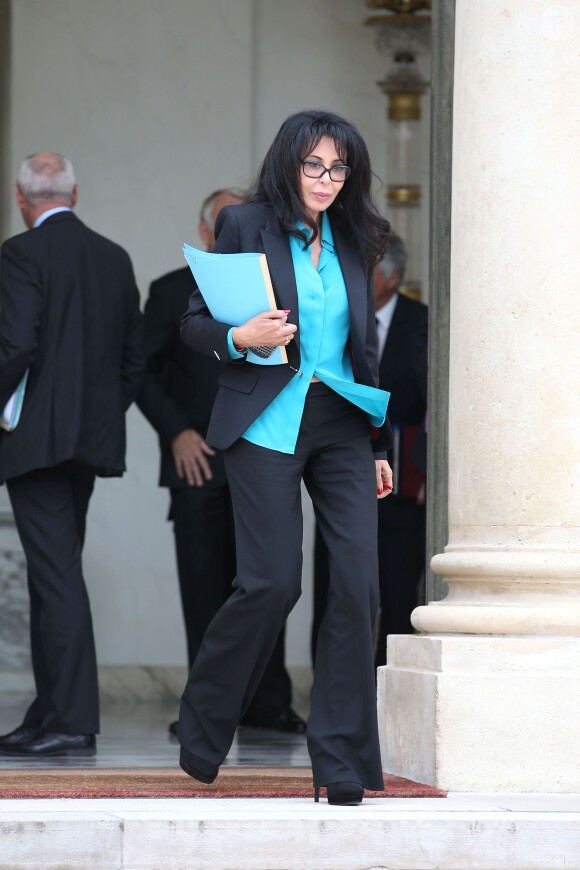 Yamina Benguigui lors du conseil des Ministres du 11 septembre 2013, au palais de l'Élysée à Paris le 11 septembre 2013