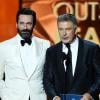 Jon Hamm et Alec Baldwin à la 65e cérémonie annuelle des "Emmy Awards" à Los Angeles, le 22 septembre 2013.