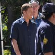 Exclusif - Michael C. Hall sur le tournage de la serie "Dexter", à West Hollywood, le 14 mars 2013.