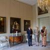 La princesse Beatrix des Pays-Bas recevant le président de la Tanzanie et son épouse au palais Huis ten Bosch le 15 avril 2013.