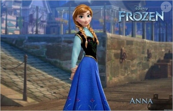 Le personnage d'Anna (Kristen Bell) dans le film La Reine des Neiges.