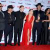 Tito Larriva, Danny Trejo, Daryl Sabara, Alexa Vega, Robert Rodriguez, Rosario Dawson et Jessica Alba lors des ALMA Awards à Pasadena en Californie, le 27 septembre 2013.