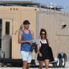 Kourtney Kardashian et son petit ami Scott Disick à Miami le 28 septembre 2013 à Paris.