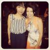 Dannii Minogue a posté une photo avec Dami Im, dont la prestation l'a émue aux larmes, le 29 septembre 2013, sur le plateau de l'émission X Factor (Australie).