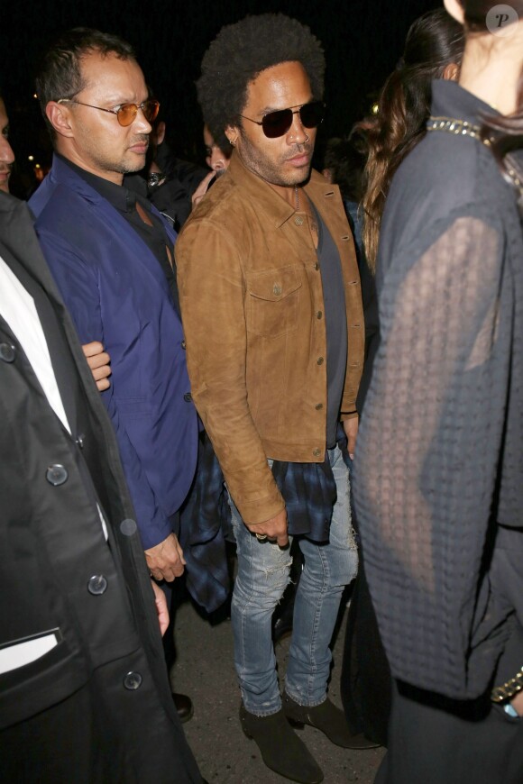 Lenny Kravitz arrive au pavillon Ledoyen pour assister à l'after-party de la projection du film Mademoiselle C. Paris, le 1er octobre 2013.