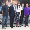 Harrison Ford, Hailee Steinfeld, Asa Butterfield, Sir Ben Kingsley pendant le photocall du film "La stratégie Ender" à l'hôtel Mandarin à Paris, le 2 octobre 2013.