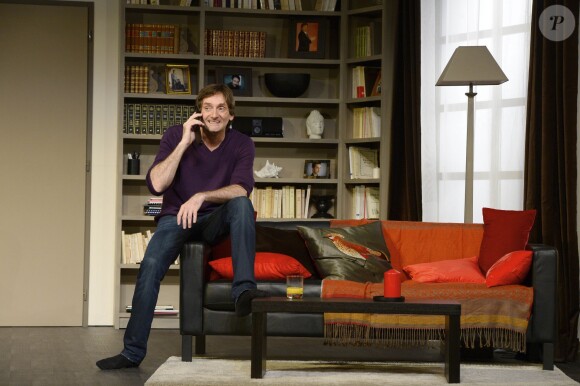 Pierre Palmade lors du filage de la pièce Le fils du comique au théâtre Saint-Georges, le 26 septembre 2013 à Paris