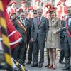 Le roi Philippe et son épouse la reine Mathilde de Belgique étaient en visite à Namur, sixième étape de leur tournée inaugurale Joyeuses entrées, le 2 octobre 2013.