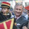 Le roi Philippe et la reine Mathilde de Belgique étaient en visite à Namur, sixième étape de leur tournée inaugurale Joyeuses entrées, le 2 octobre 2013.