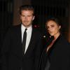 Victoria Beckham et son mari David Beckham à la soirée Global Fund and British Fashion Council à Londres le 16 septembre 2013.
