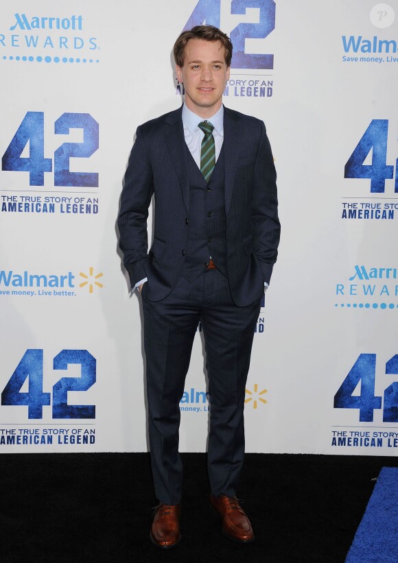 T.R. Knight à la première du film "42" à Los Angeles. Le 9 avril 2013.
