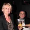 Sophie Davant et Christian Leclou à la soirée de lancement de leur livre de cuisine intitulé "La cuisine de Sophie et Christian" au restaurant "Le Clou de Fourchette" à Paris, le 8 octobre 2013.